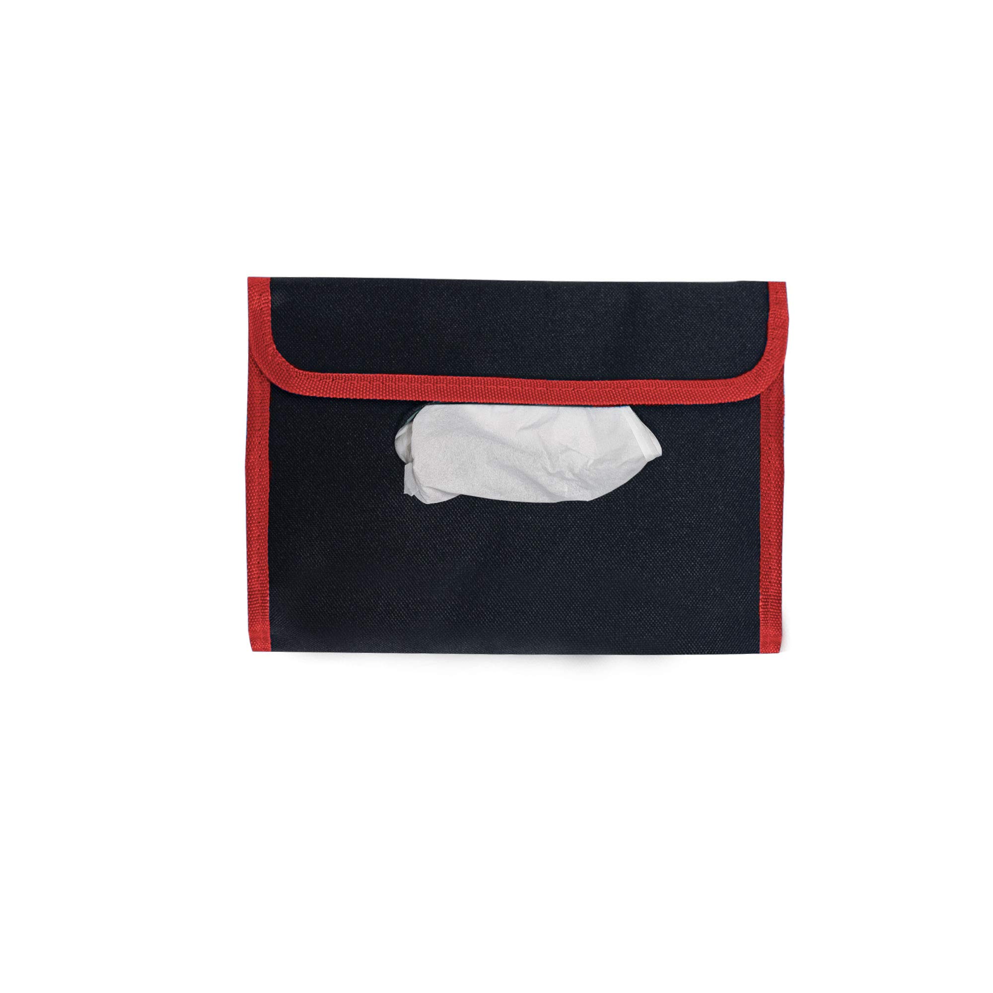 FH Group Car Visor Tissue Holder with 2 Packs of Tissues - Universal Fit for Most Cars, SUVs & Trucks (Red) - Keep Your Vehicle Clean & Organized While Driving