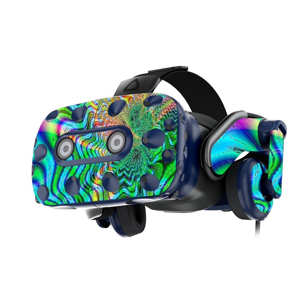 MightySkins Vinyl Decal Wrap Cover for HTC Vive Pro VR Headset - Psychedelic Design | Protective & Durable Skin | Easy to Apply & Remove | Made in USA | Perfect for Gaming, VR Enthusiasts & Customization Lovers