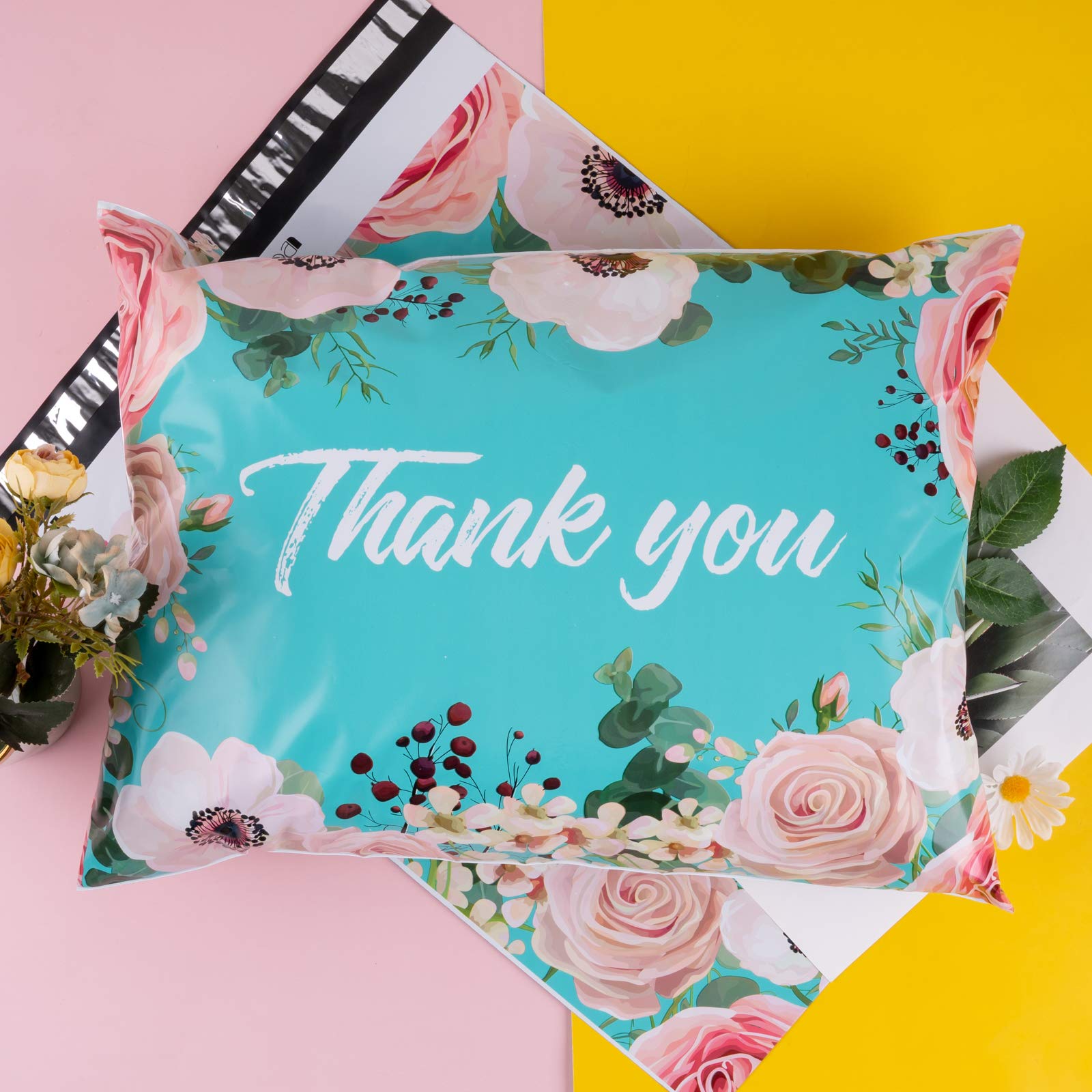 RUSPEPA 14.5x19 Inch Heavy Duty Poly Mailers - 3 Mil Self Seal Mailing Envelopes for Shipping, Thank You Notes & Flower Delivery (50 Pack) | Perfect for Ecommerce, Small Business & Online Sellers