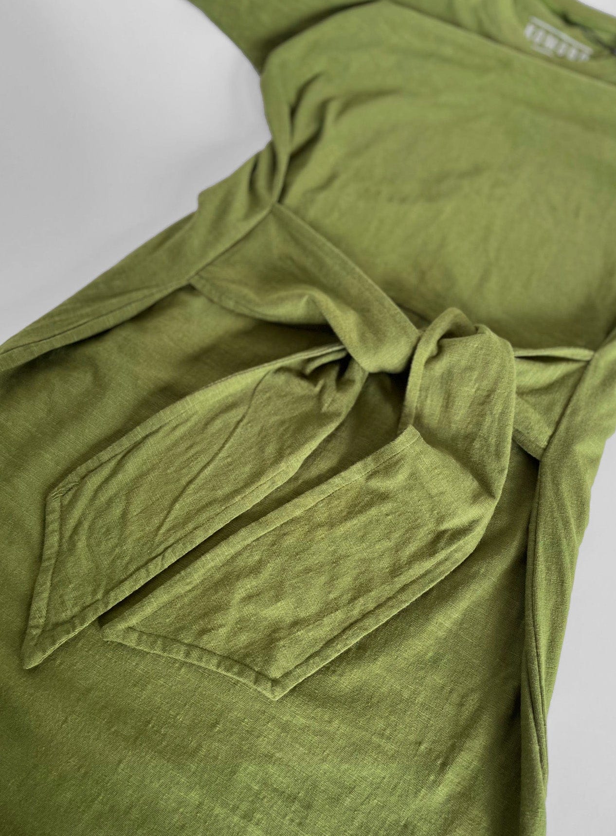 Fonda Women's Organic Cotton Dress - Eco-Friendly Green Summer Dress for Casual Outings & Beach Vacations