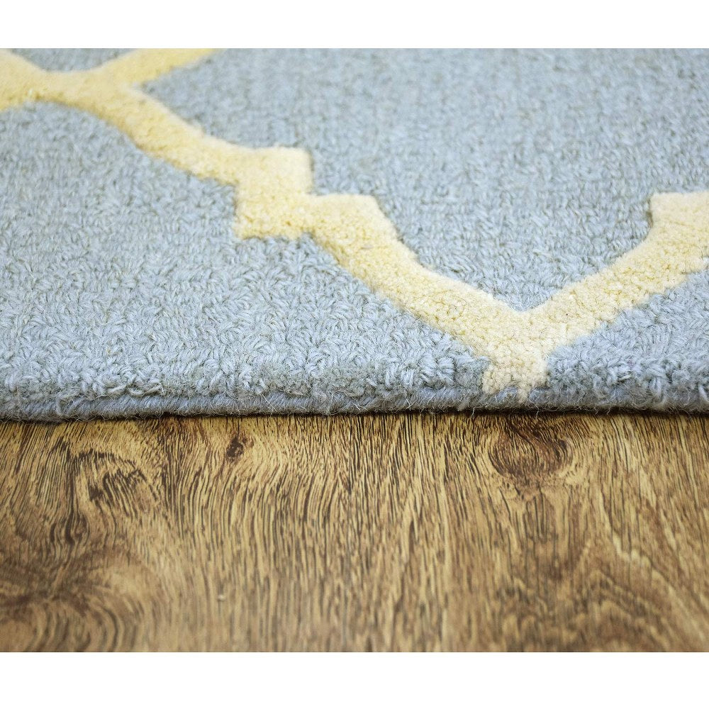 Prism Hand Tufted Rug - Soft Modern Geometric Area Rug for Living Room, Bedroom, Office - Non-Slip Durable Home Decor