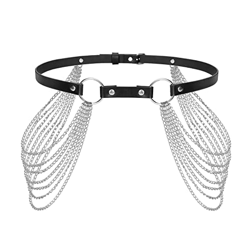 A-black With Silver Chain