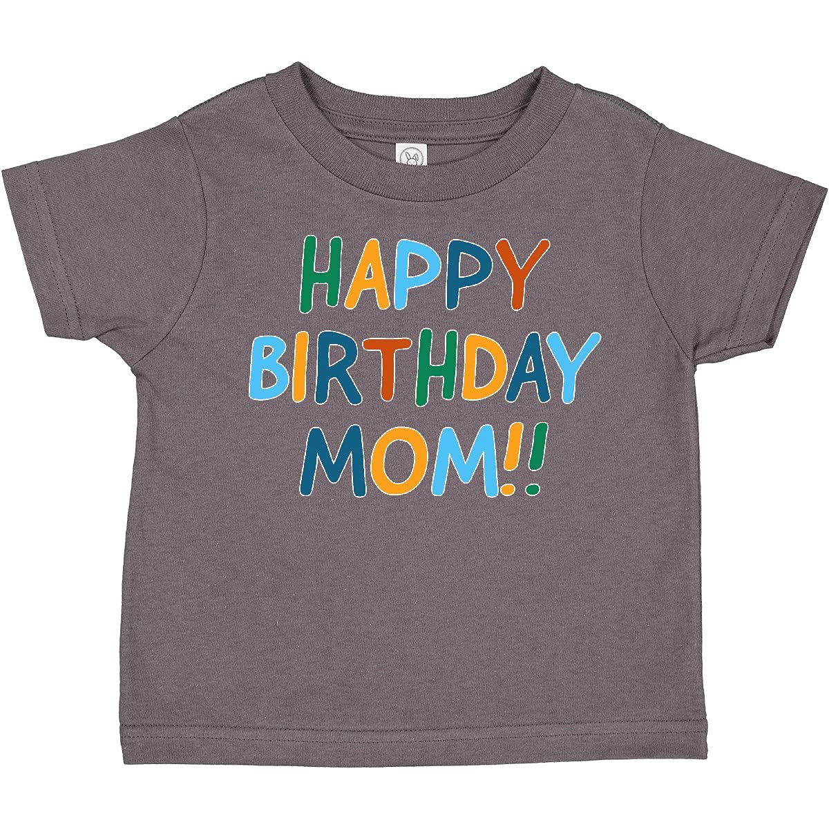 Inktastic Happy Birthday Mom Toddler T-Shirt - Cute Toddler Birthday Outfit for Mom's Special Day | Perfect for Birthday Parties, Family Photos & Celebrations