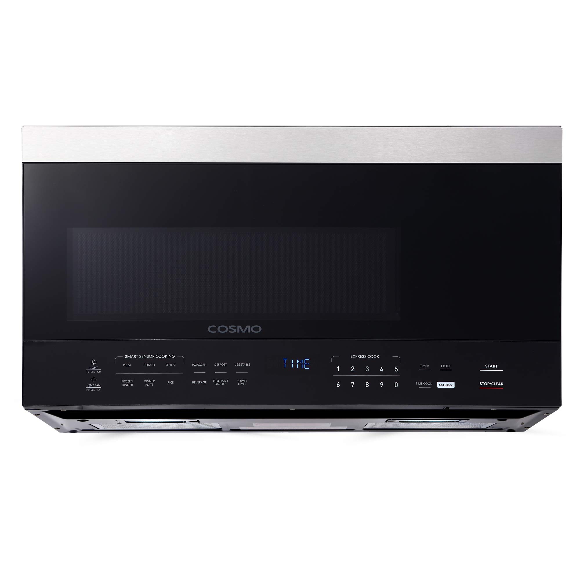 COSMO COS-3016ORM1SS 30 Inch Over the Range Microwave Oven - 1.6 cu. ft. Capacity, Stainless Steel, Sensor Cooking - Perfect for Kitchen Remodeling & Small Space Cooking