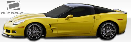 Duraflex ZR Edition Side Skirts for 2005-2013 Chevrolet Corvette C6 - 2-Piece Body Kit - Enhances Aerodynamics & Sporty Look for Street or Track Racing