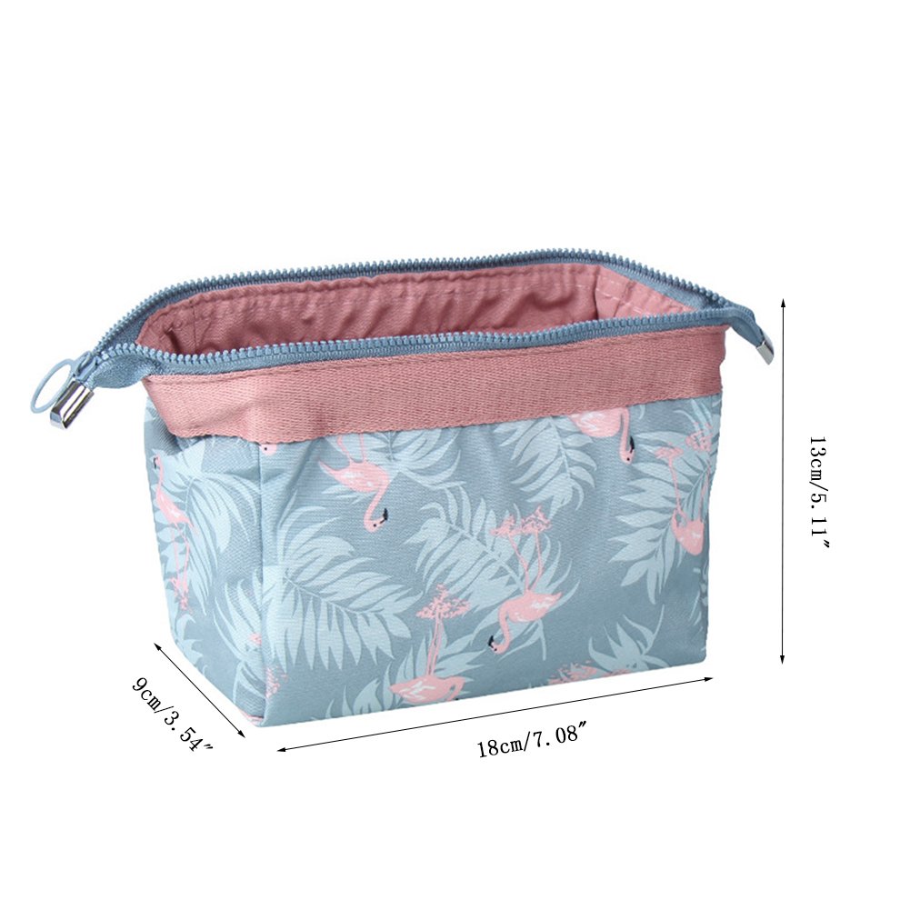 Light Blue Makeup Bag for Women - Travel Cosmetic Organizer with YKK Zipper, Brush Pouch & Jewelry Storage | Portable Toiletry Kit for Cosmetics, Electronics & Hard Drives | Perfect for Travel, Gym & Daily Use