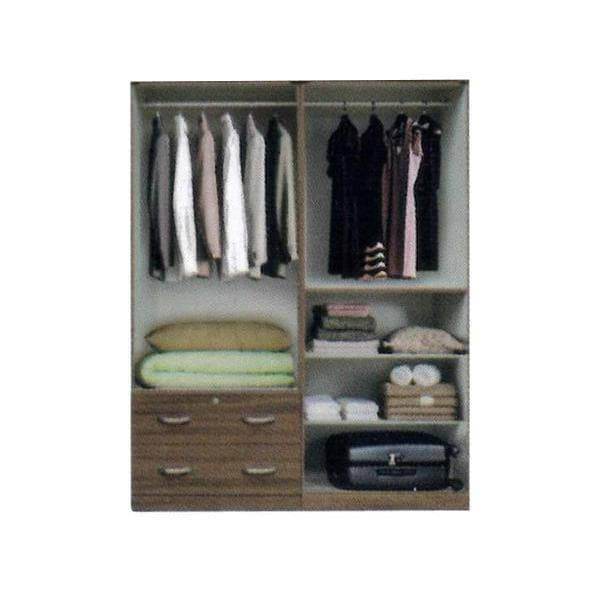 Elisa Open Door Wardrobe Cabinet - Freestanding Closet Organizer Without Top - Perfect for Bedroom, Living Room, or Walk-In Closet Storage