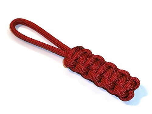 RedVex Paracord Zipper Pulls - Cobra Style Lanyards for Knives & Gear (Qty 3) - Outdoor & EDC Use