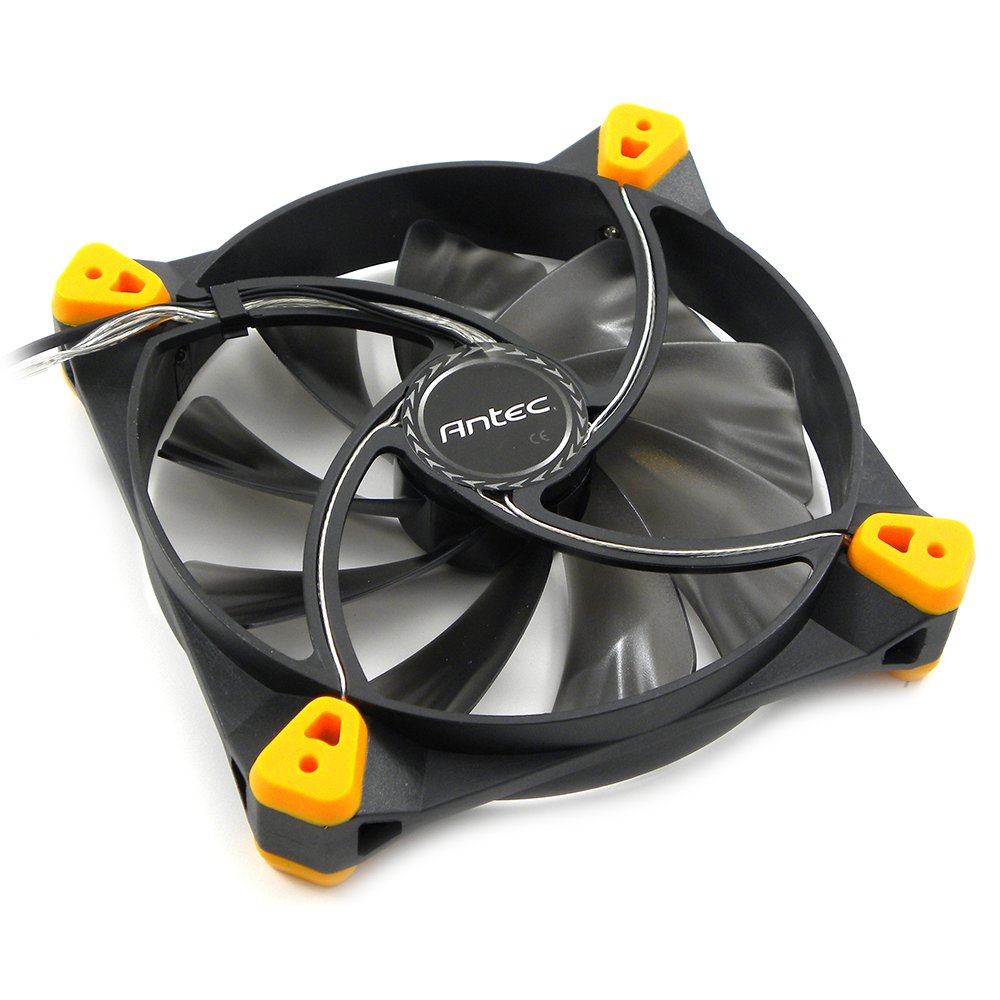 Antec True Quiet 120mm Red LED Case Fan - Ultra Silent Cooling for PC Gaming, Workstation & Home Office Use