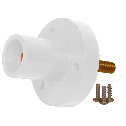 Marinco Series 15 150 Amp Mini Panel Mount Threaded Post - 8 AWG 2 Gauge Marine Electrical Connector for Boat Battery & RV Power Systems