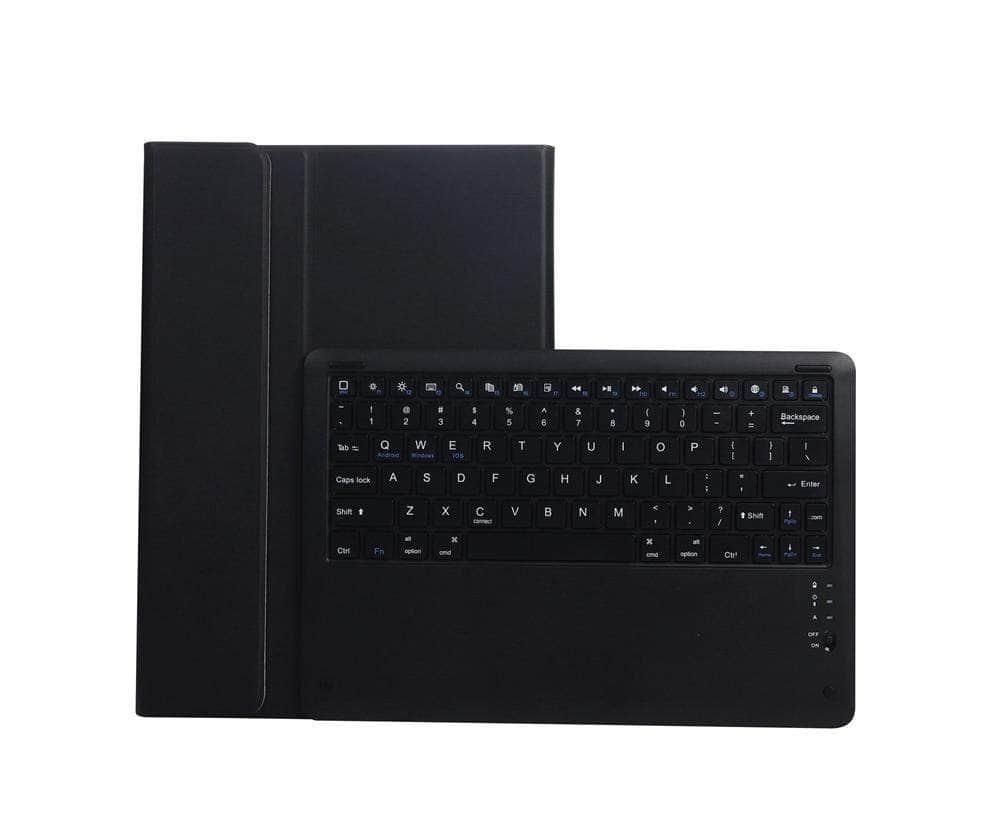 Detachable Wireless Bluetooth Keyboard for Samsung Galaxy Tab S7 Lite 12.4 (T730/T735) with Silicone Case - Perfect for Work, Study & Travel