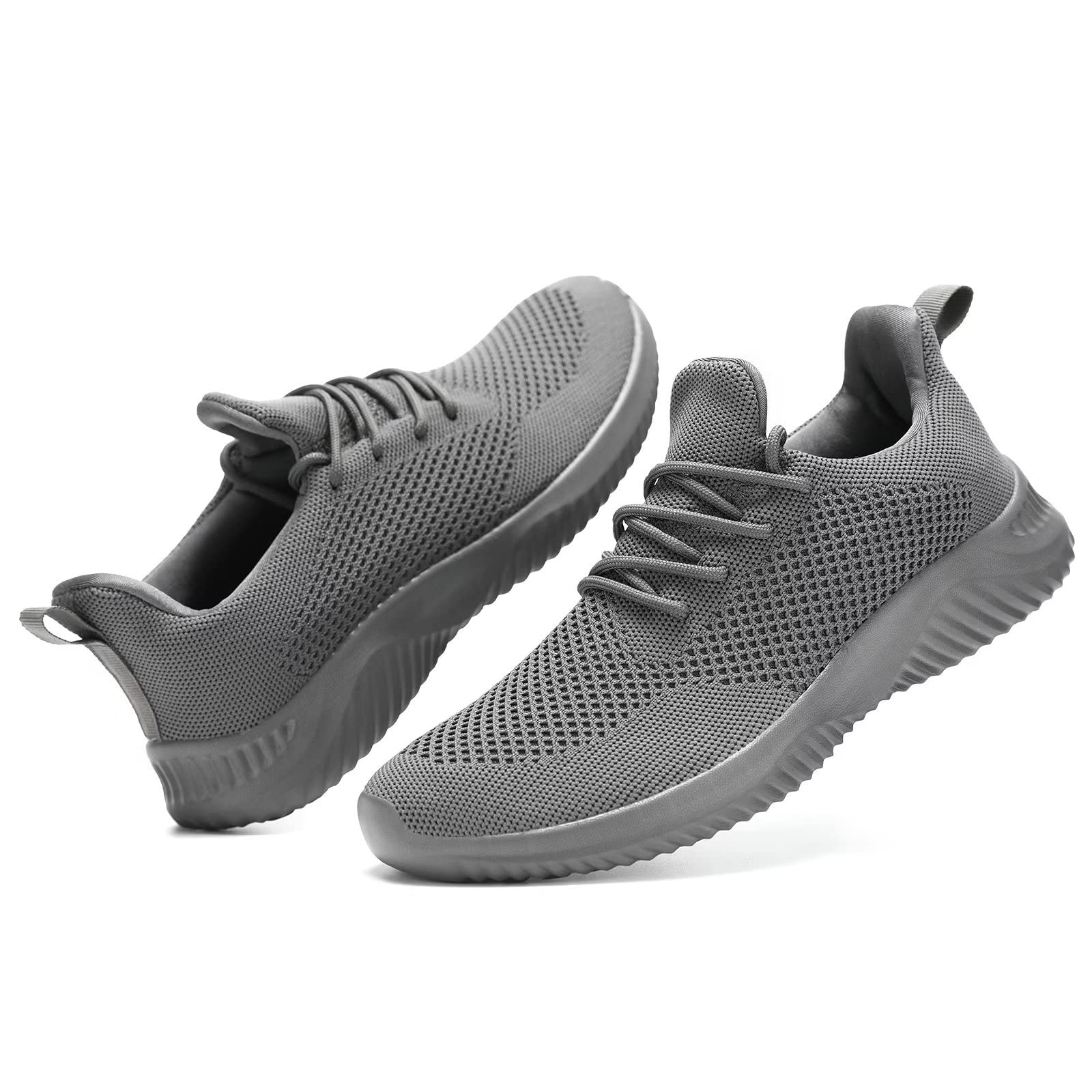 Men's Slip-On Running Shoes - Breathable Mesh Walking Sneakers with Soft Sole | Lightweight & Comfortable Loafers for Tennis, Work & Training | Perfect for Gym, Jogging & Casual Wear