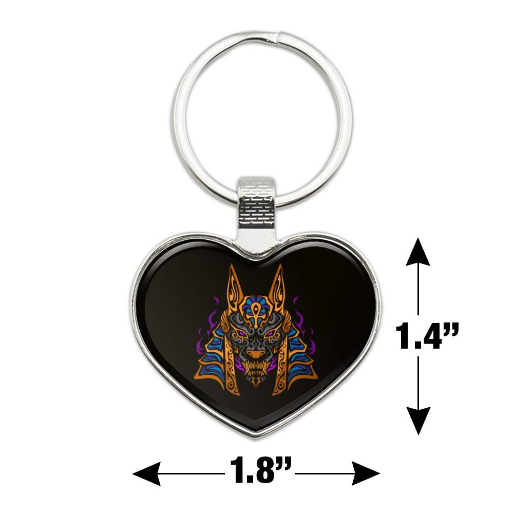 Anubis Egyptian God of Death Keychain - Vintage Jackal Head Metal Key Ring for Men & Women - Perfect for Gothic Lovers, Mythology Enthusiasts, and Unique Gift Ideas