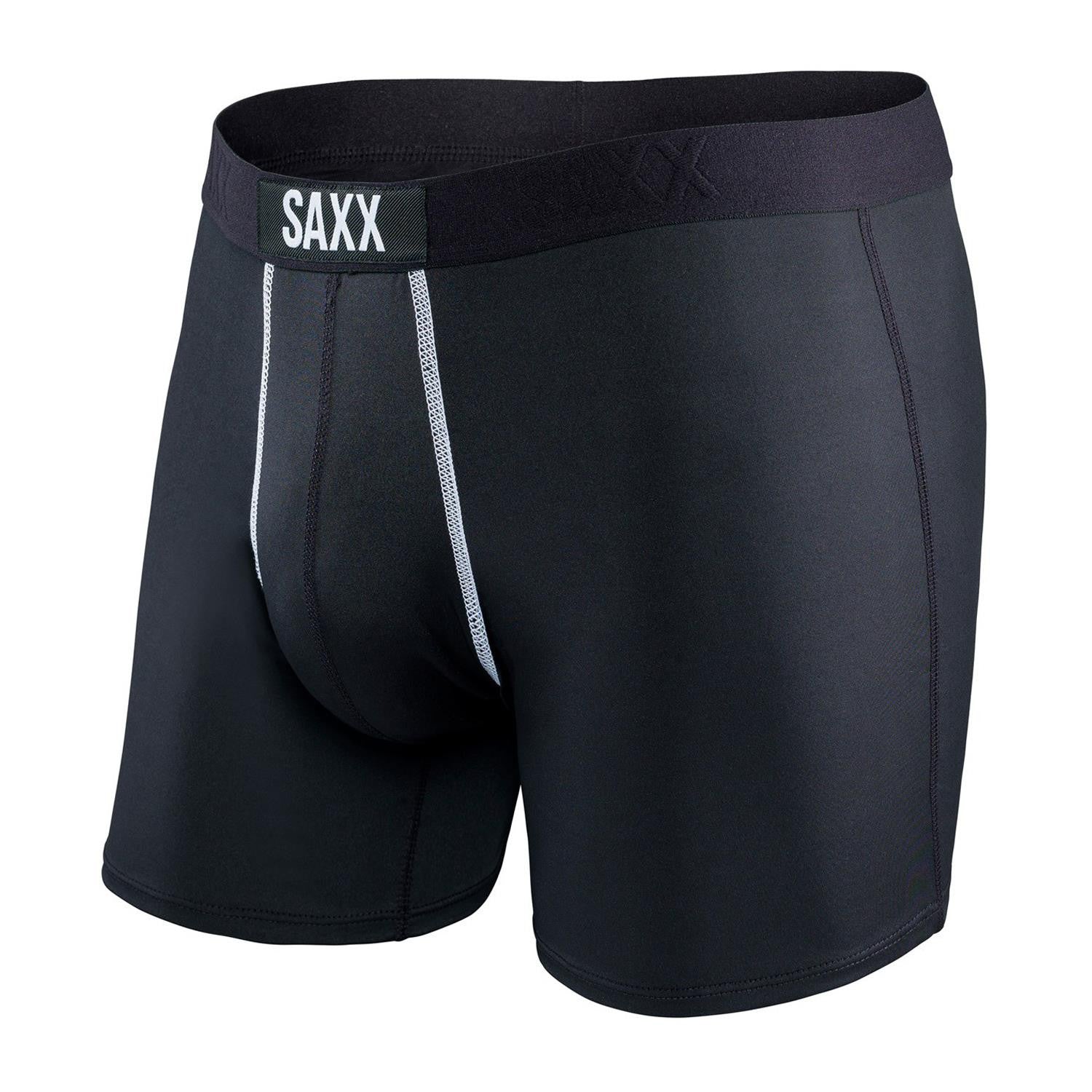 24 Seven Boxer Fly (Black) - Comfortable Men's Underwear for Everyday Wear, Workout & Sports | Breathable & Stretchable Fabric