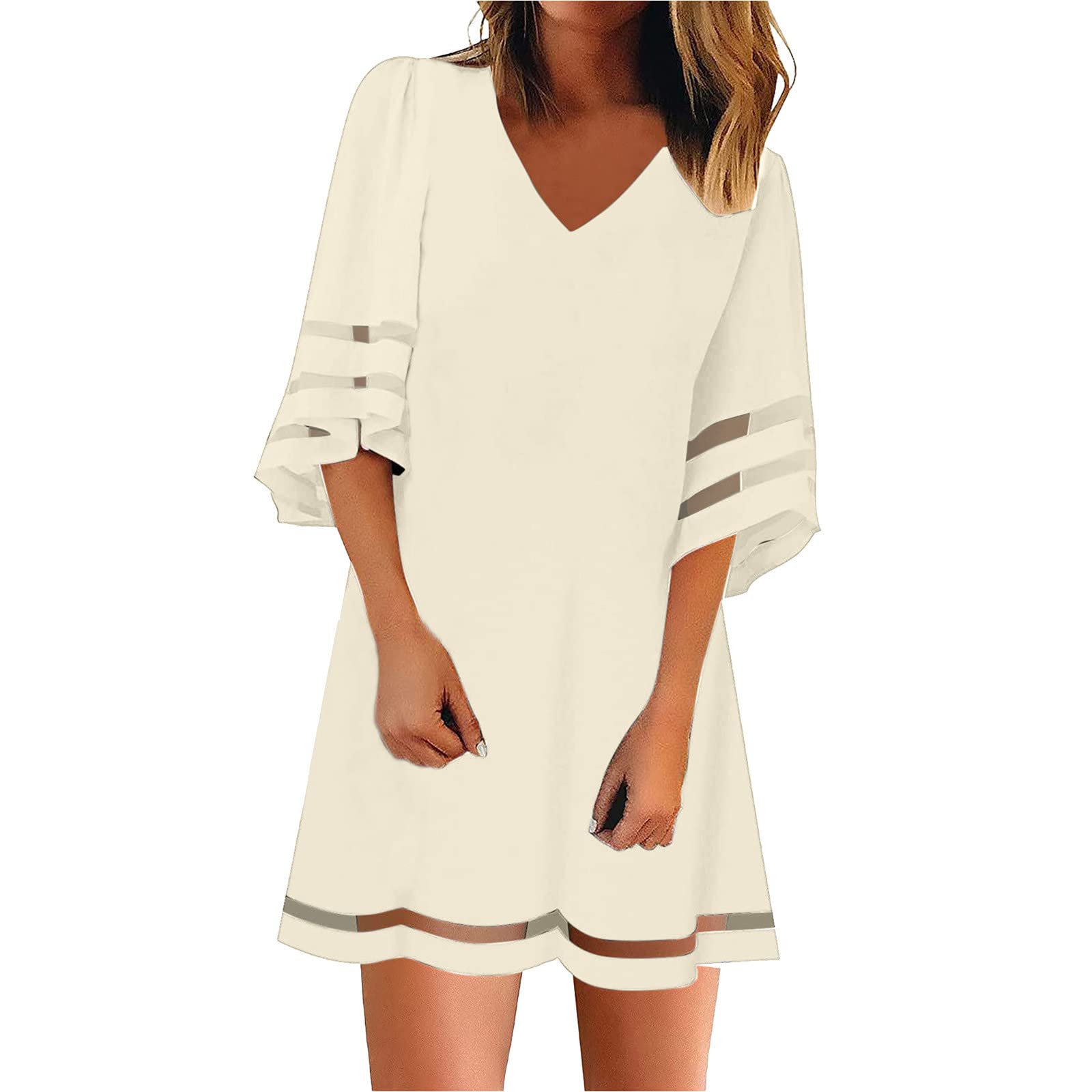 Tintwwg Women's Floral Print Cocktail Dress 2022 - Sexy High Waist T-Shirt Dress for Party, Date Night & Summer Outfits | Trendy Modest Fashion