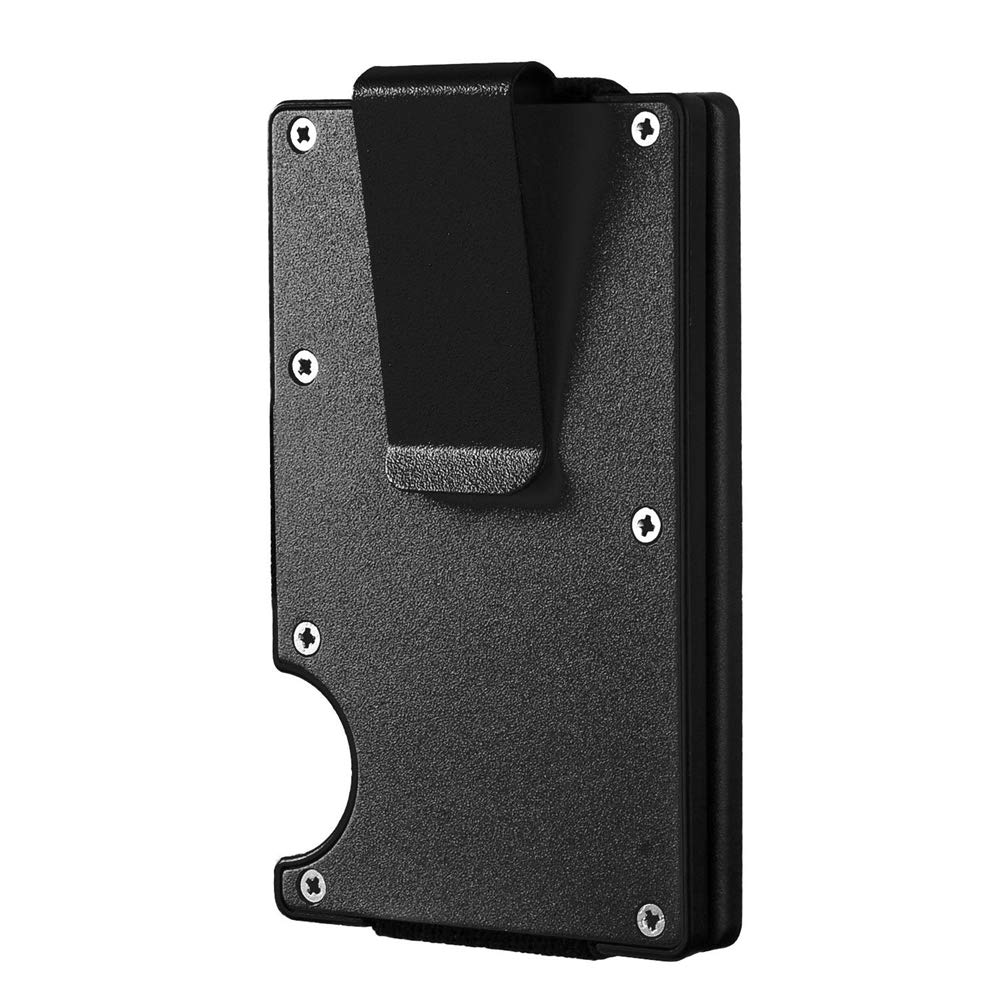 Slim Carbon Fiber RFID Blocking Wallet - Metal Money Clip & Credit Card Holder for Men & Women | Secure Travel & Everyday Use