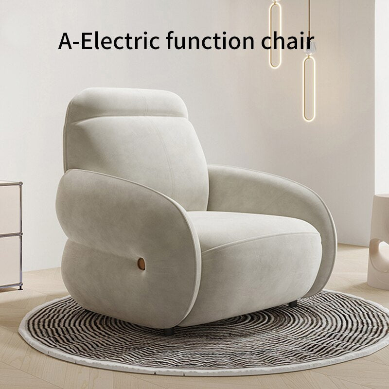 Premium Recliner Chair for Living Room - Ergonomic PU Leather Massage Reclining Chair with Cup Holder & USB Charging Port - Perfect for Home Theater, Gaming, and Relaxation