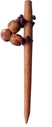 Dominion Care Handmade Wooden Hair Stick for Women & Girls - Natural Brown Hair Accessories, Juda Pin, Bun Stick for Updos, Braids & Special Occasions