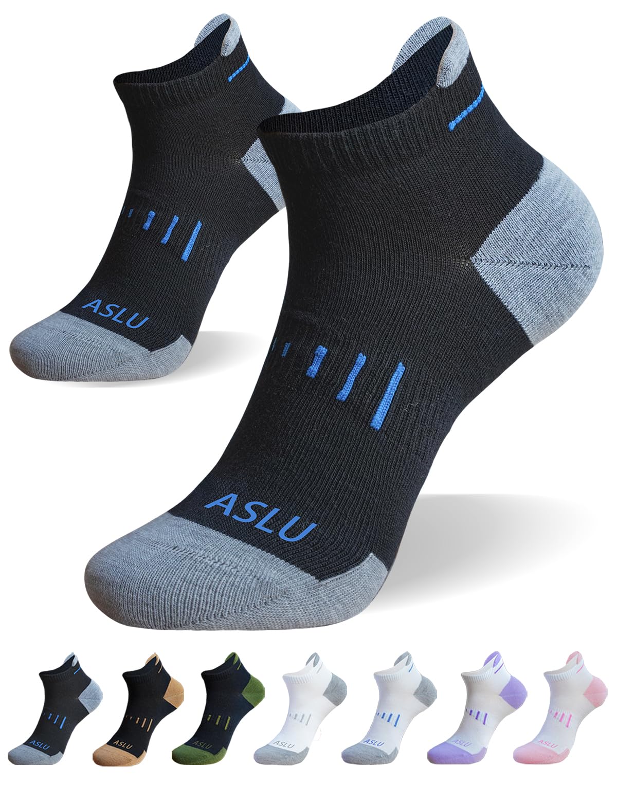 6/12 Pairs Seamless Athletic Ankle Socks for Men & Women - Arch Support, Quick-Dry, Breathable & Comfortable - Perfect for Running, Gym, Yoga & Everyday Wear