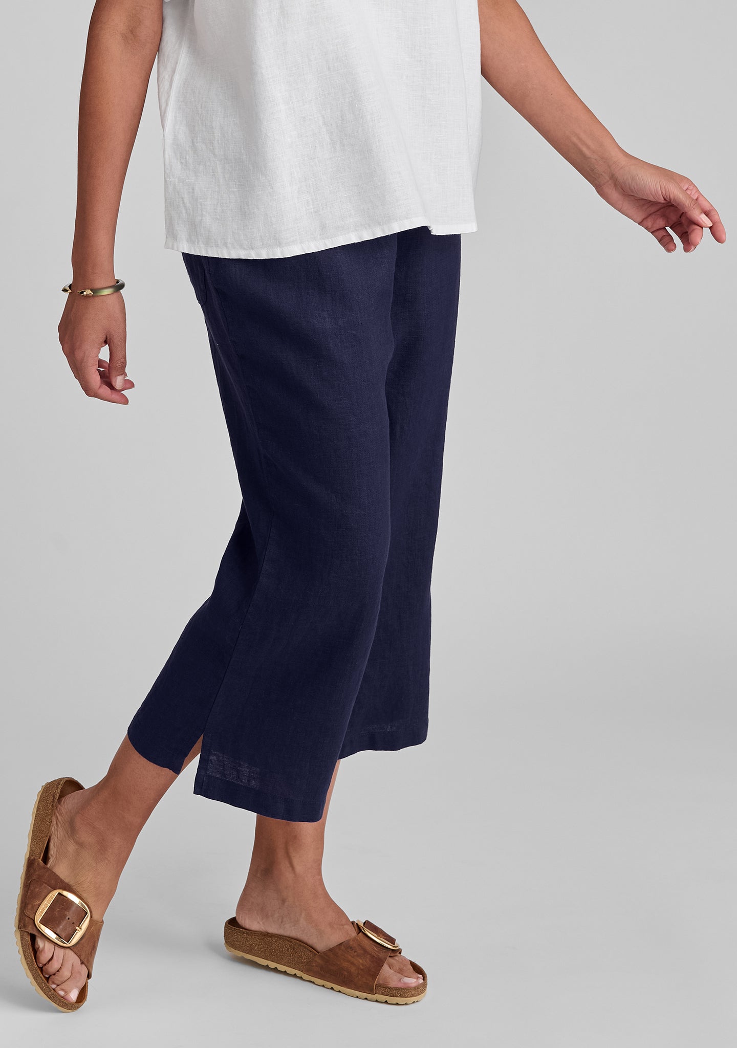 Comfortable Linen Pants with Elastic Waistband - Breathable & Stylish Push Out Pants for Women | Perfect for Summer, Travel & Casual Wear