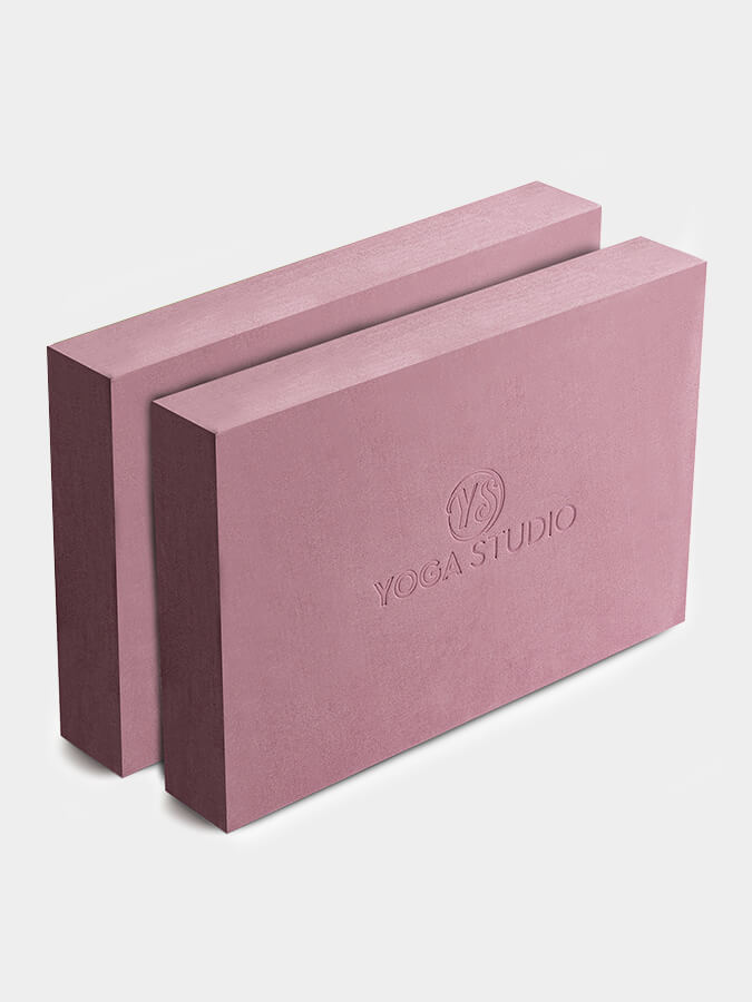 Premium EVA Yoga Blocks Twin Pack - Non-Slip, High Density Foam for Yoga, Pilates & Fitness - Ideal for Home, Studio & Travel Use