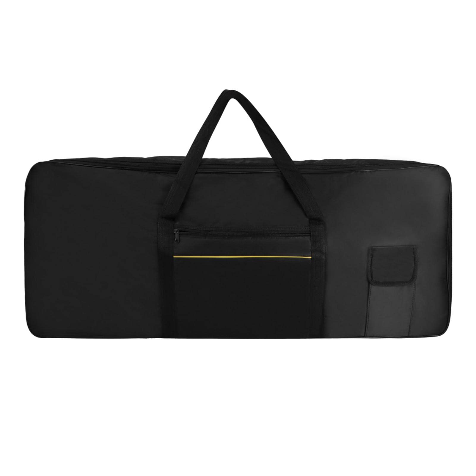 61-Key Keyboard Case for Electric Piano & Digital Keyboard - Padded Waterproof Gig Bag with 420D Oxford Cloth (Black) | Perfect for Travel, Gigging & Storage Protection