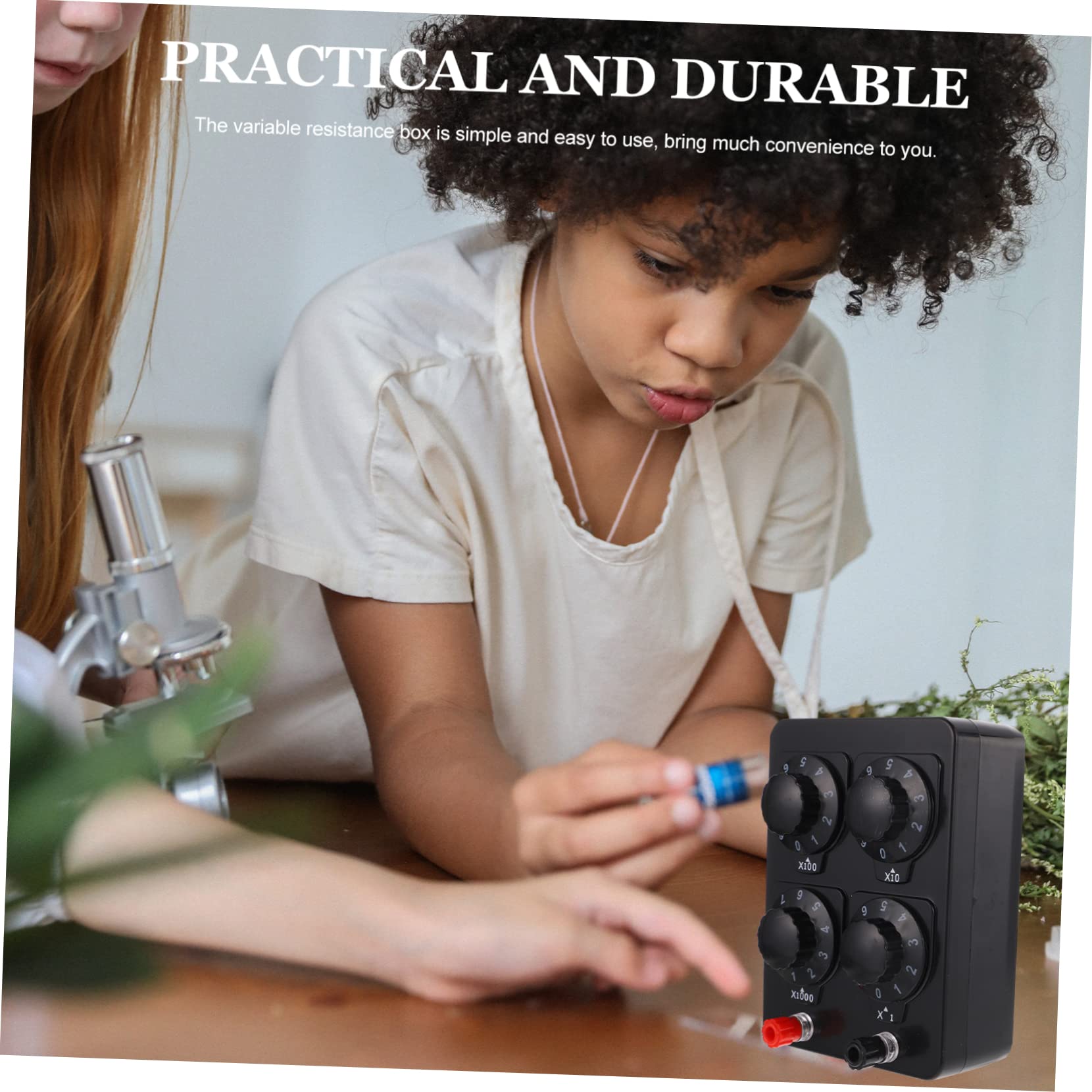 Gatuida Variable Resistor Box - Adjustable Resistance Tool for Electronics Experiments & Circuit Testing | Perfect for DIY Projects, Physics Labs & Electrical Engineering Education