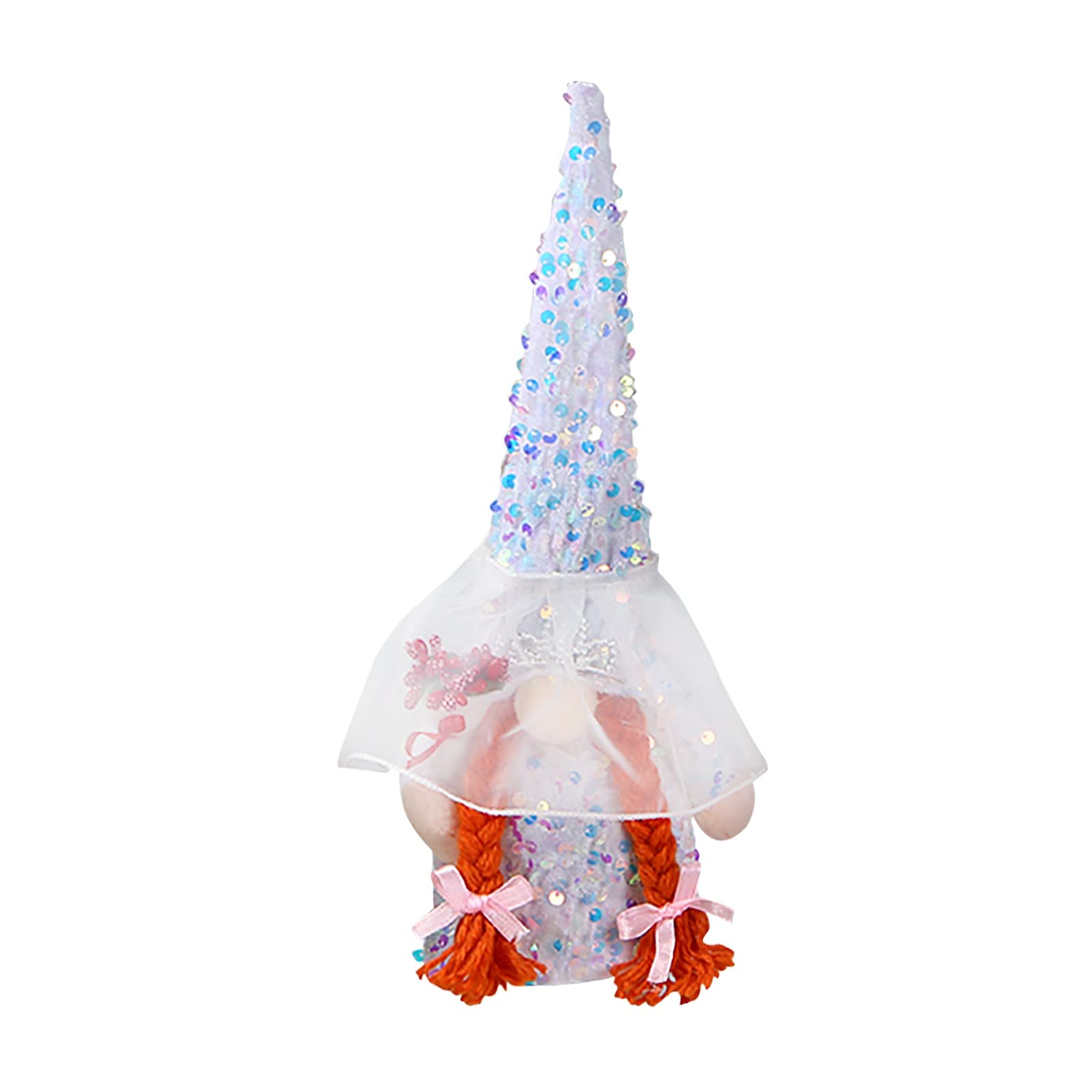 Romantic Wedding Bride and Groom Wine Bottle Cover - Rudolph Doll Wine Bottle Holder for Wedding Party Decorations, Christmas Celebrations and Holiday Gift Giving