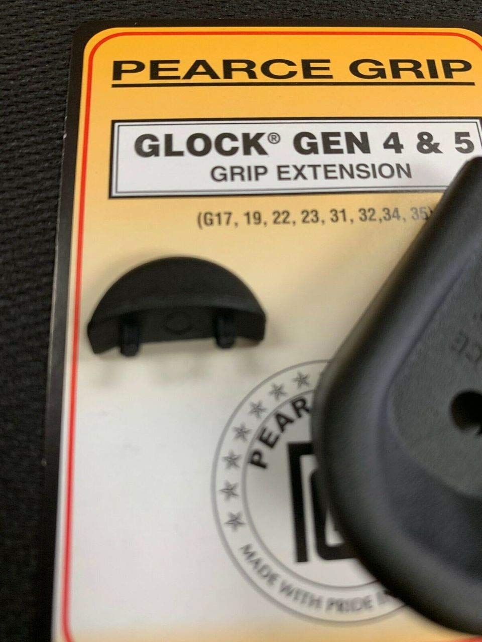 Pearce Grip Extension for Glock Gen 4 & 5 Mid/Full Size Models - Enhanced Comfort & Control for Tactical Shooting & Concealed Carry