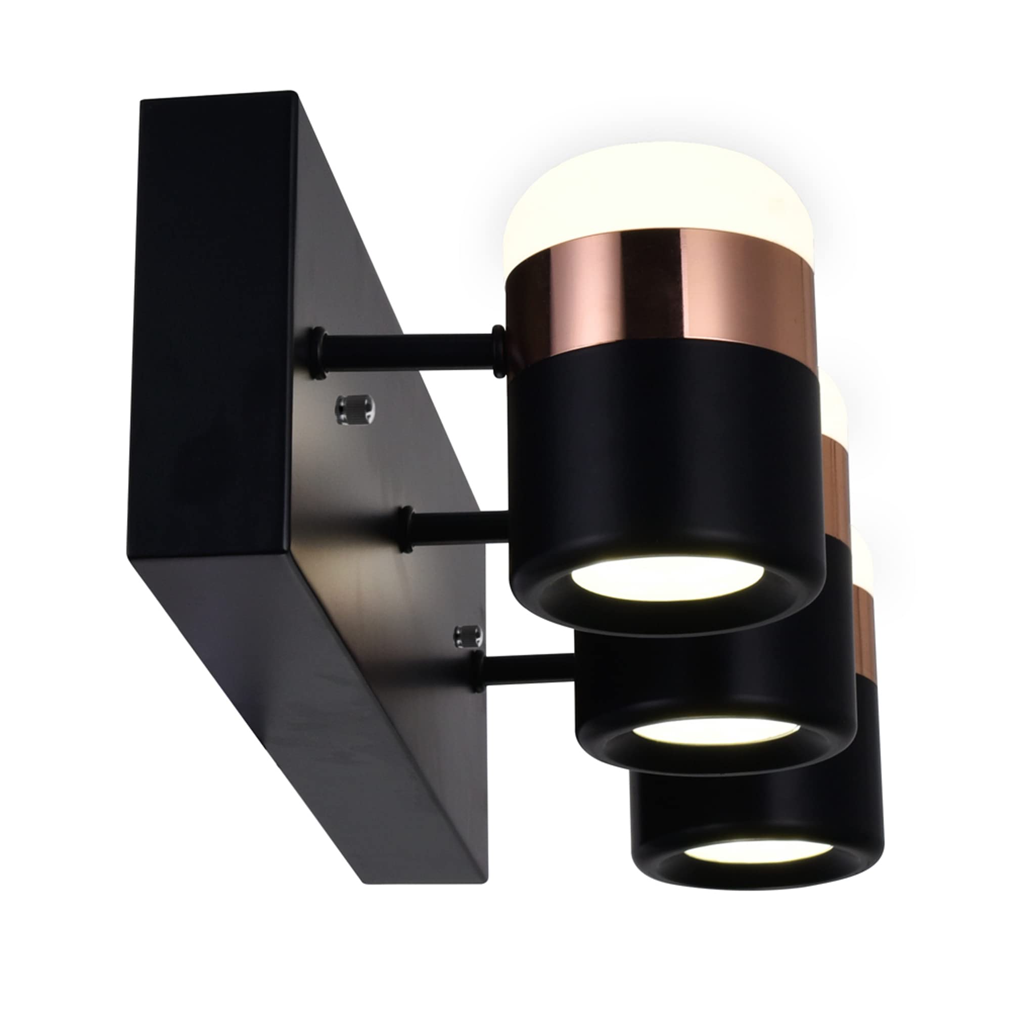CWI Lighting Moxie Modern Black Metal LED Bathroom Vanity Light - Perfect for Contemporary Home Decor & Makeup Area Illumination