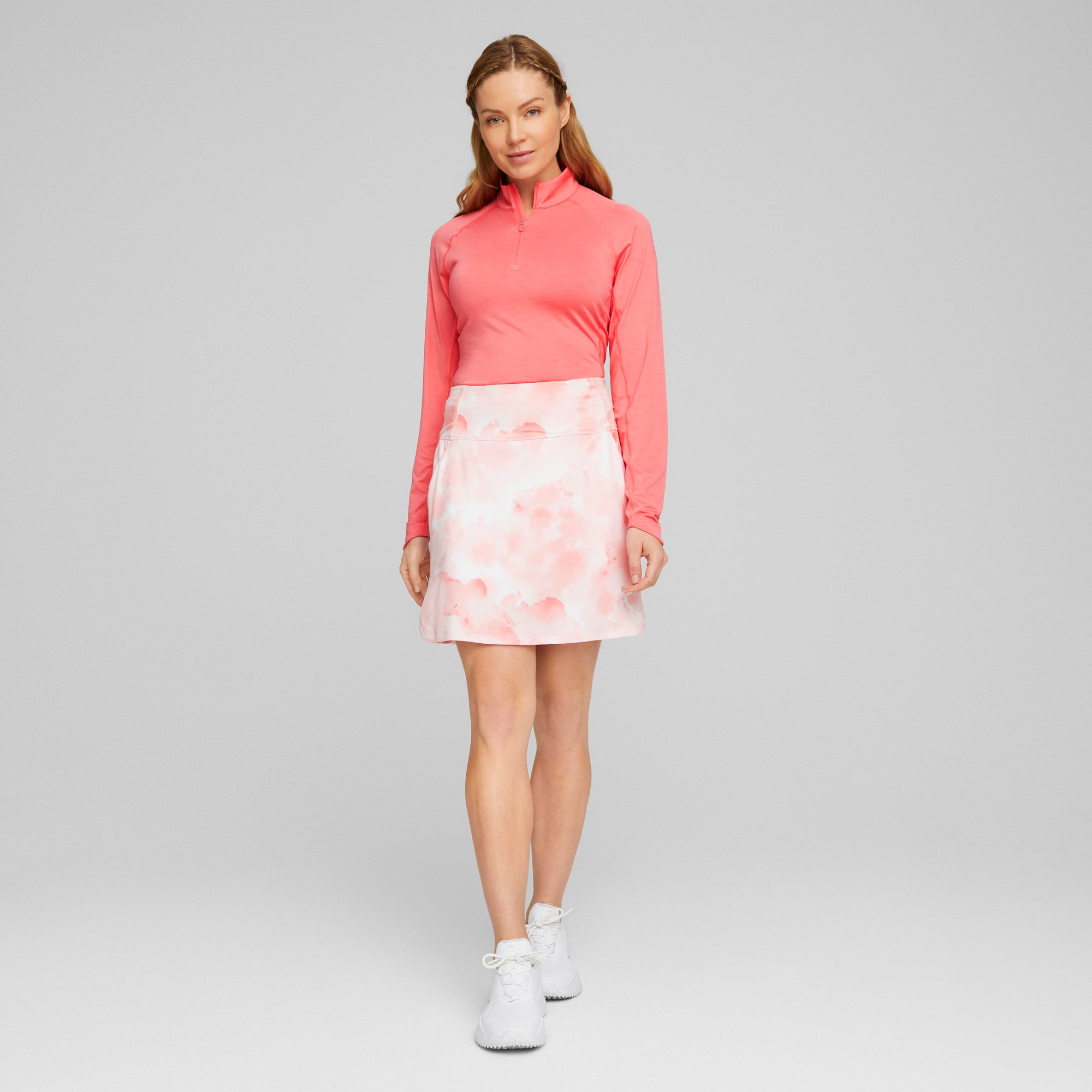 Women's PWRMESH Cloudy Golf Skirt - Breathable Stretch Athletic Skirt for Golf & Tennis - Perfect for Outdoor Sports & Active Lifestyle