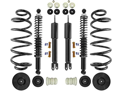 2002-2006 Cadillac Escalade Air to Coil Spring Conversion Kit - 12pc Front & Rear Suspension Kit for Short Wheel Base Models | Improve Ride Comfort & Load Capacity for Off-Roading & Towing