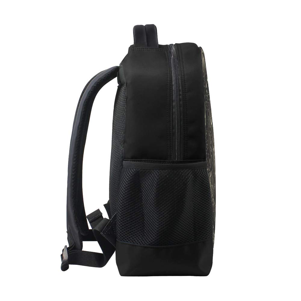 Waterproof 16 Inch Multi-Function Backpack - School, Laptop, Travel & Sports Daypack for Teens & Adults | Moon Phases Design for Casual, Business & Outdoor Use