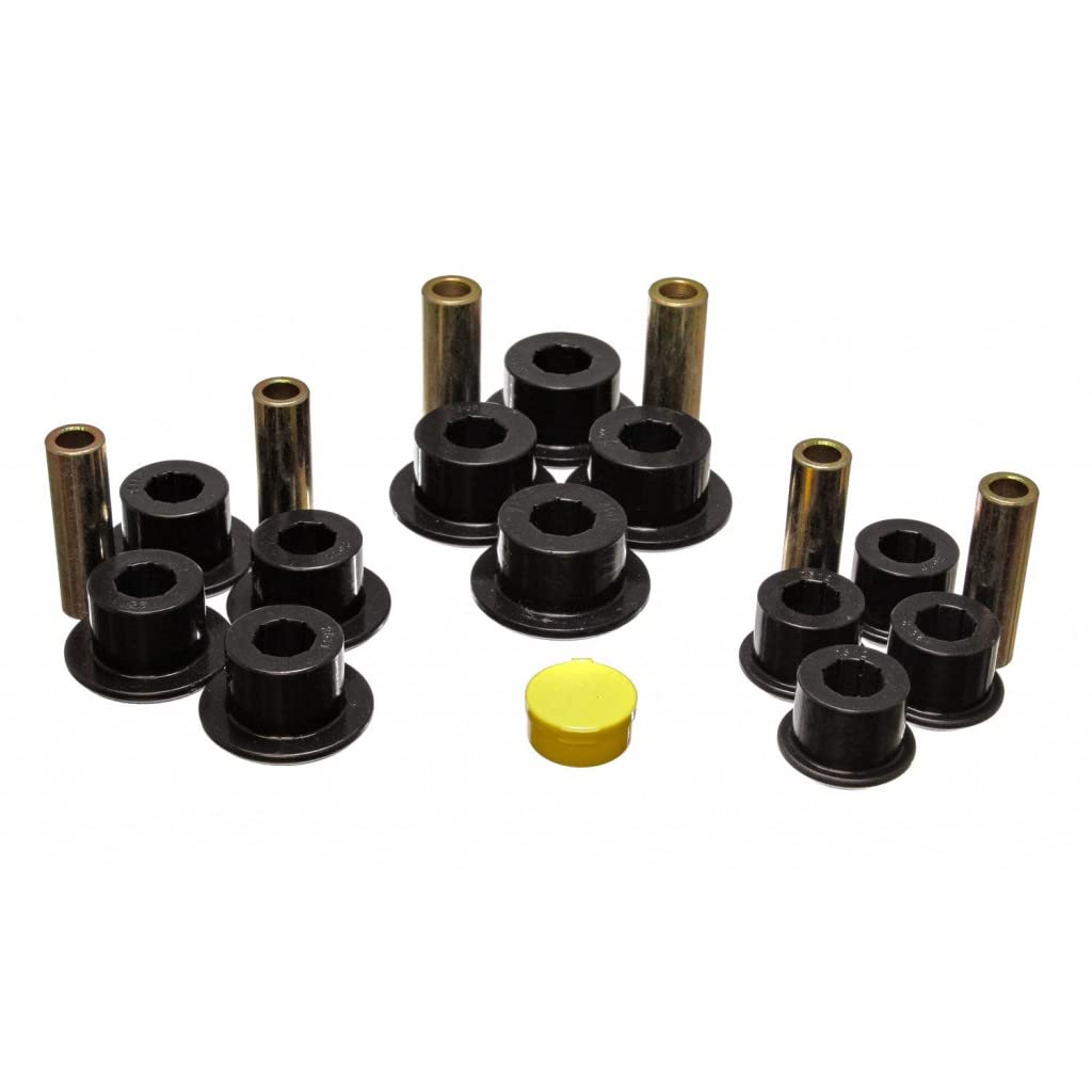 Energy Suspension Rear Leaf Spring Set for 2002-2006 Chevy Avalanche 2500 - Black (Part# 3.2141G) | Heavy Duty Suspension Upgrade for Off-Roading & Towing