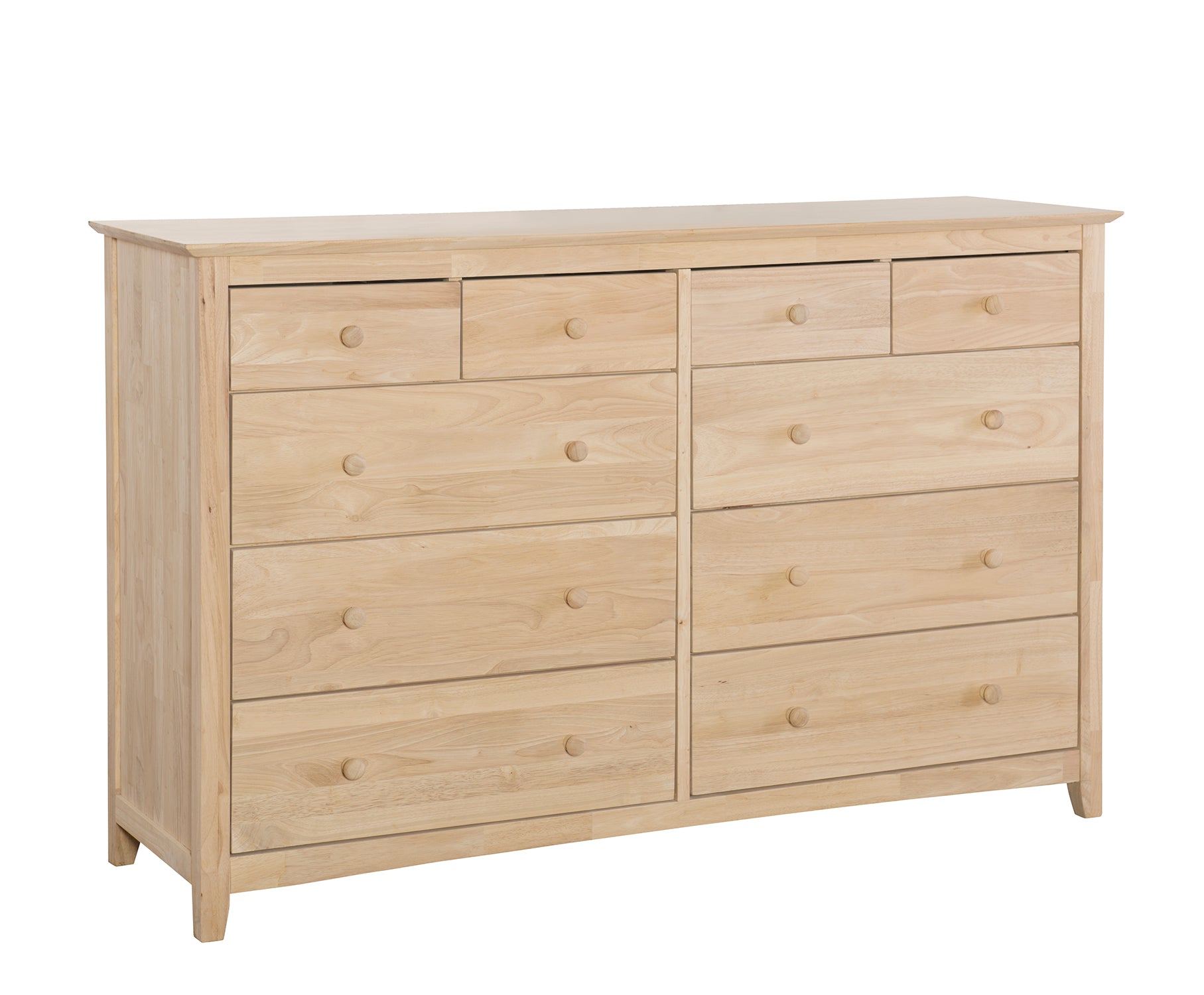 Lancaster 10 Drawer Dresser - Solid Wood Chest of Drawers for Bedroom Storage & Organization | Perfect for Master Bedroom, Guest Room or Nursery