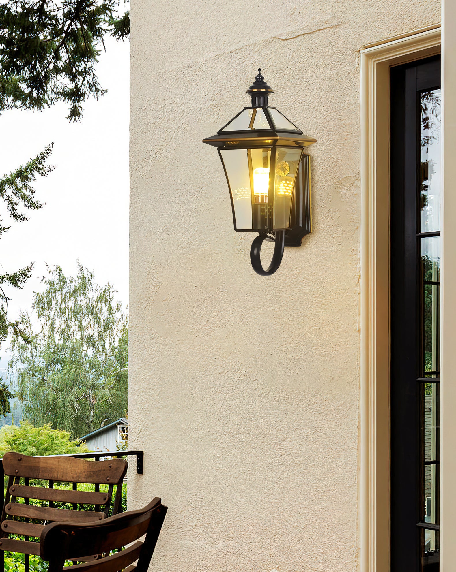 Outdoor Courtyard Decorative Wall Lamp - Waterproof LED Garden Lighting for Patio, Porch & Backyard - Perfect for Evening Ambience & Landscape Accent