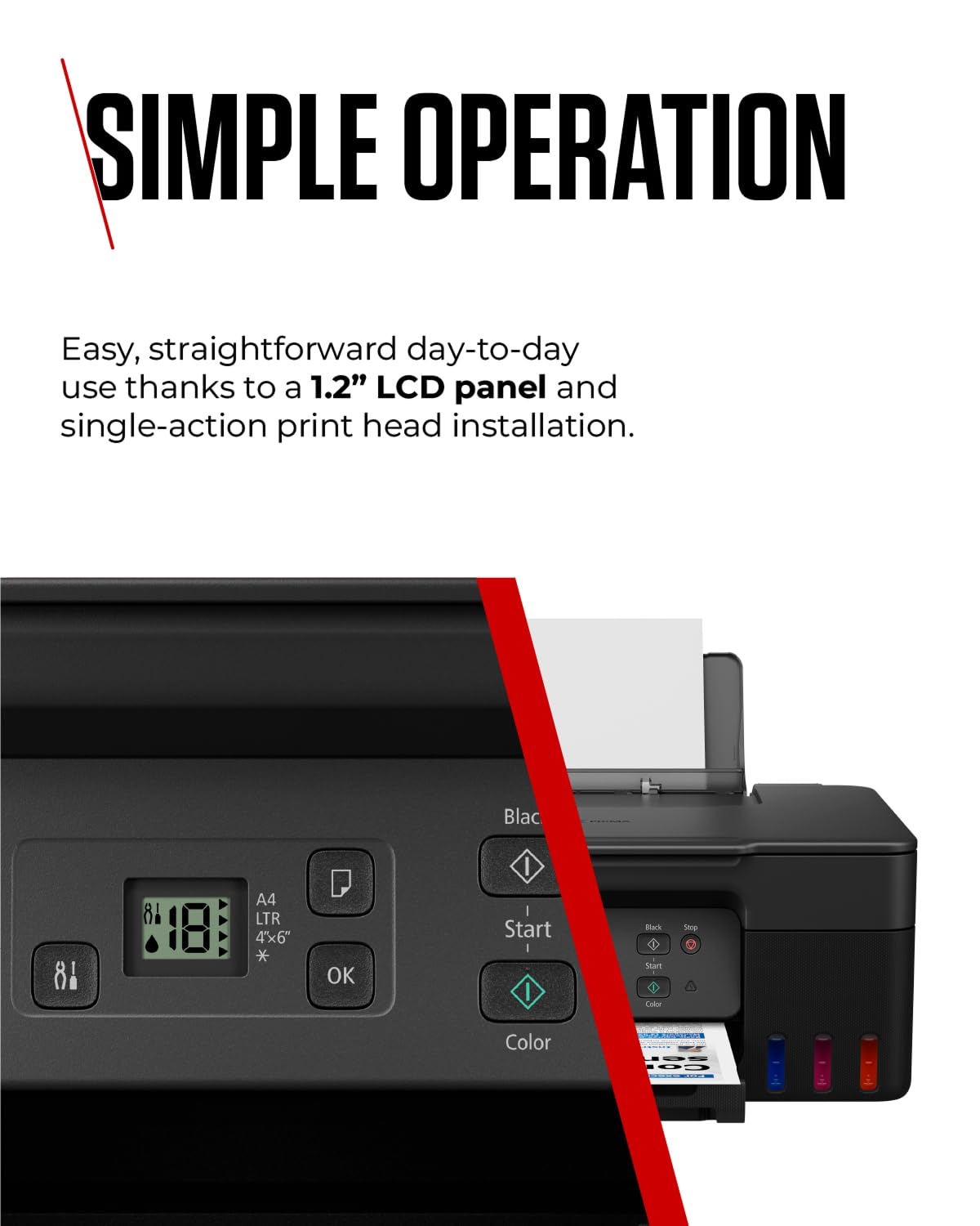 Canon PIXMA G2570 MegaTank All-in-One Wireless Printer with Scanner, Copier & LED Display | High-Yield Inkjet Printer for Home Office | USB & WiFi Connectivity | Perfect for Printing Documents, Photos & School Projects