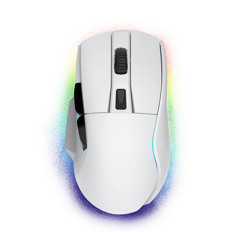DAREU A955 Wireless Gaming Mouse with RGB Lighting, 16000 DPI, Rechargeable, Ergonomic Design - Perfect for PC, Laptop, Mac Gaming & Office Work