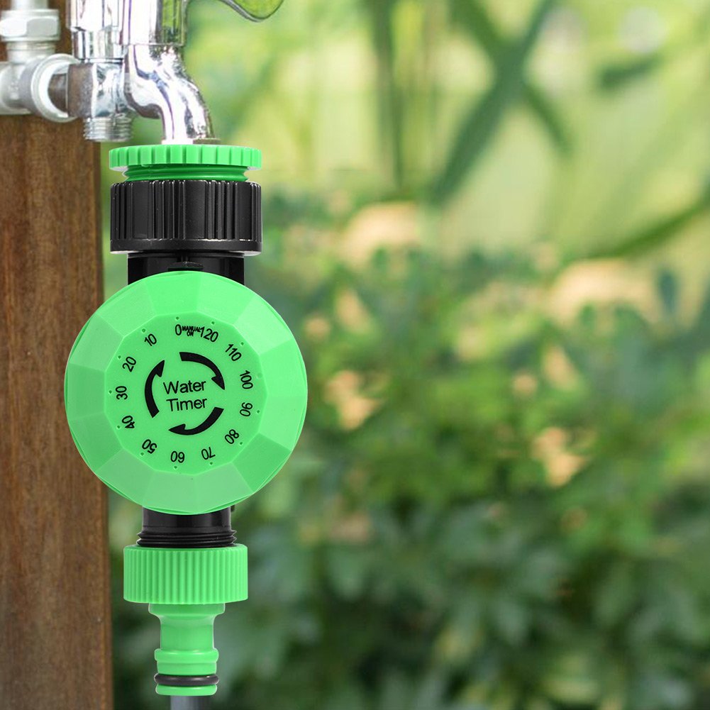 Automatic Garden Hose Water Timer - 120 Minute Outdoor Irrigation Controller with Shut Off | Plastic & Durable for Lawns, Plants & Flower Beds | Perfect for Sprinklers, Drip Systems & Water Conservation