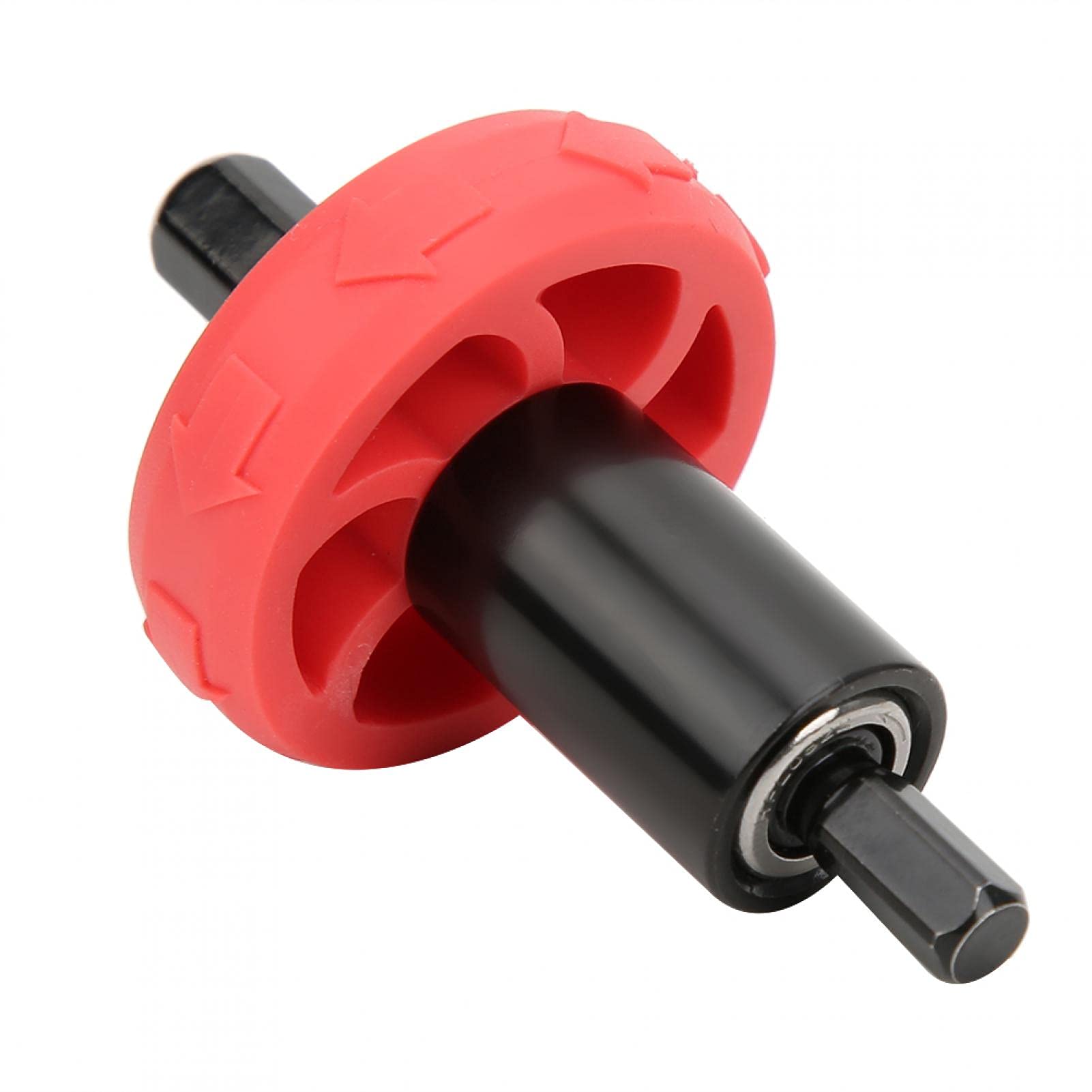 Voluxe Electric Start Drill Bit - CRV Steel Red & Black Engine Starter Adapter with Storage Bag | Compatible with Most Electric Engines | Perfect for DIY Repairs, Automotive Maintenance & Home Improvement Projects