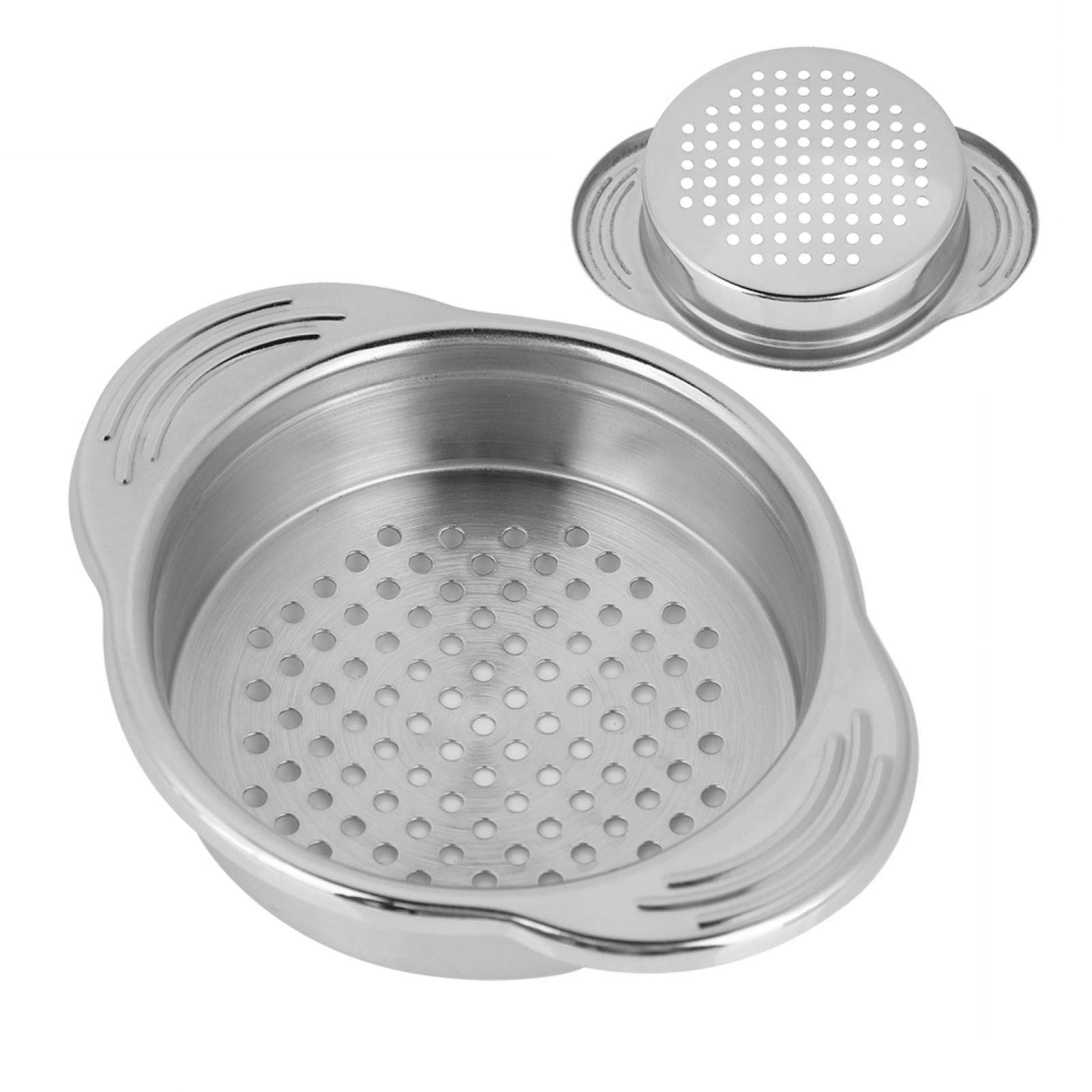 Premium Stainless Steel Tuna Can Strainer & Colander - Oil Press for Canned Food, Fits Most Standard Tins - Perfect for Kitchen, Camping & Emergency Food Prep