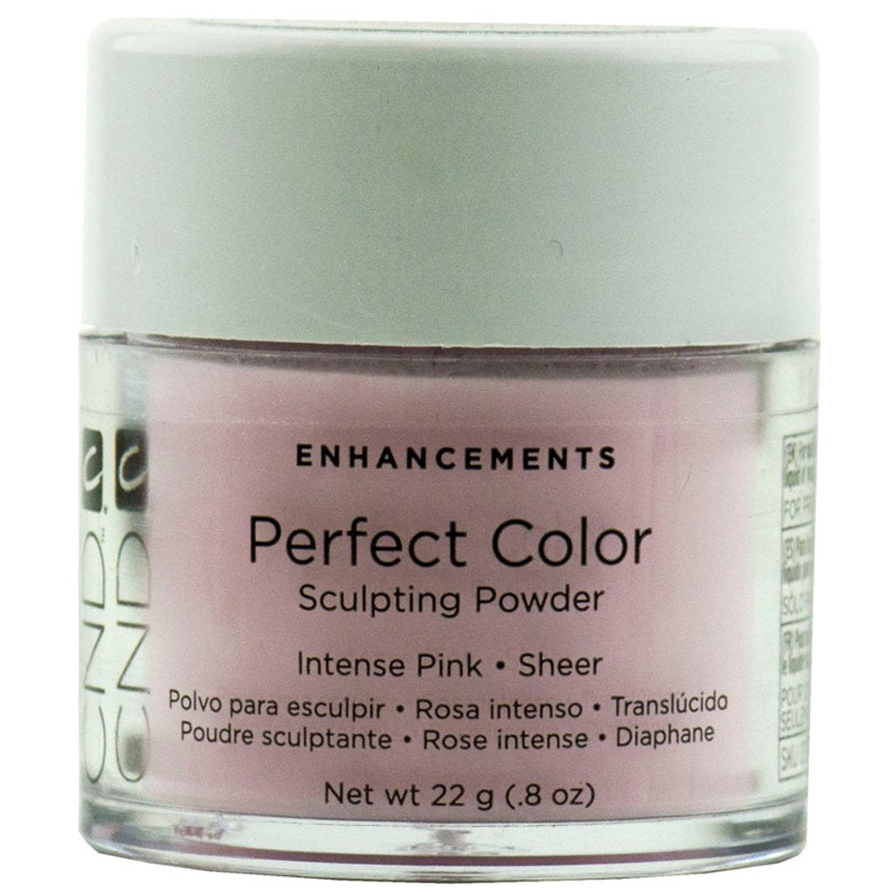 CND Enhancements Perfect Color Sculpting Powders - Intense Pink Sheer Nail Polish | Professional Salon Quality Gel Powder for Acrylic Nails & Nail Art | Perfect for Manicures, Pedicures & DIY Nail Designs