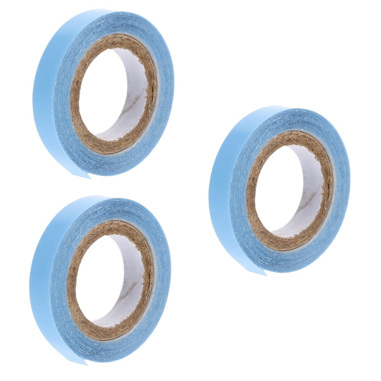 Lurrose Clear Wig Tape for Hair Extensions - 3 Rolls Transparent Adhesive Film for Secure Hold | Perfect for Women's Lace Wigs, Hairpieces & Styling | Salon & Daily Use