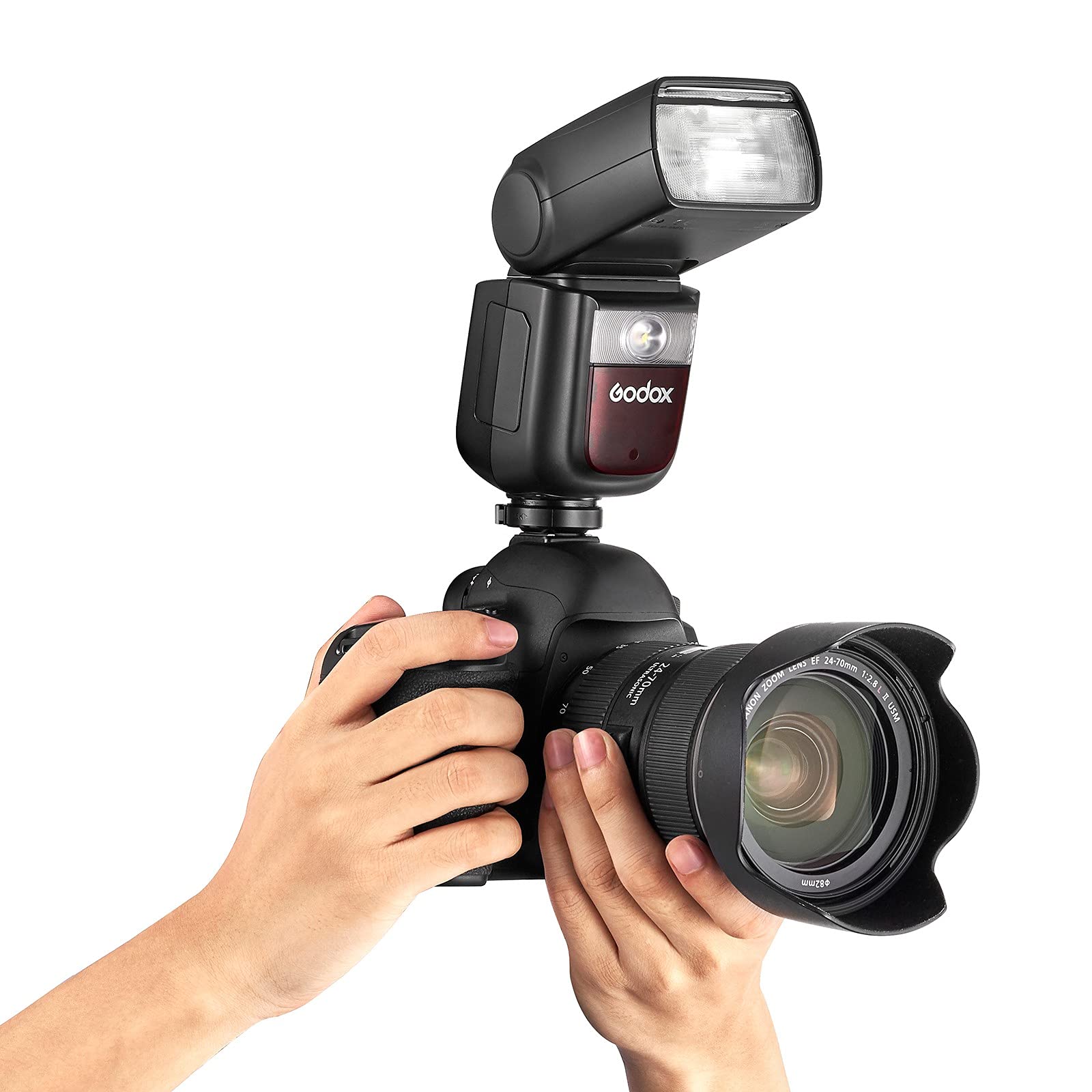 Godox V860III-F TTL Flash Speedlite for Fujifilm Cameras - 2.4G Wireless HSS 1/8000s, 1.5s Recycle Time, 480 Full Power Flashes with 10-Level LED Modeling Light (Upgraded from V860II-F) - Perfect for Wedding, Portrait & Studio Photography