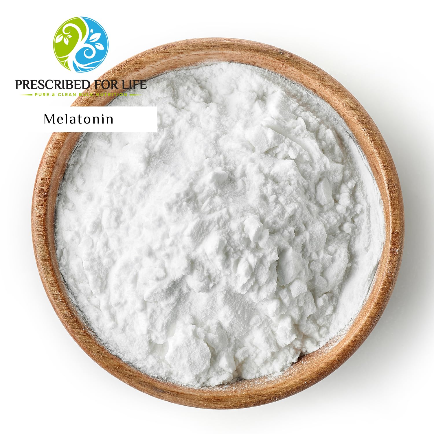 Prescribed For Life Pure Melatonin Powder 12oz (340g) - Natural Sleep Aid for Adults, Rich in Antioxidants, Gluten Free, Vegan, Non-GMO, Kosher, No Fillers - Promotes Restful Sleep & Supports Healthy Circadian Rhythm