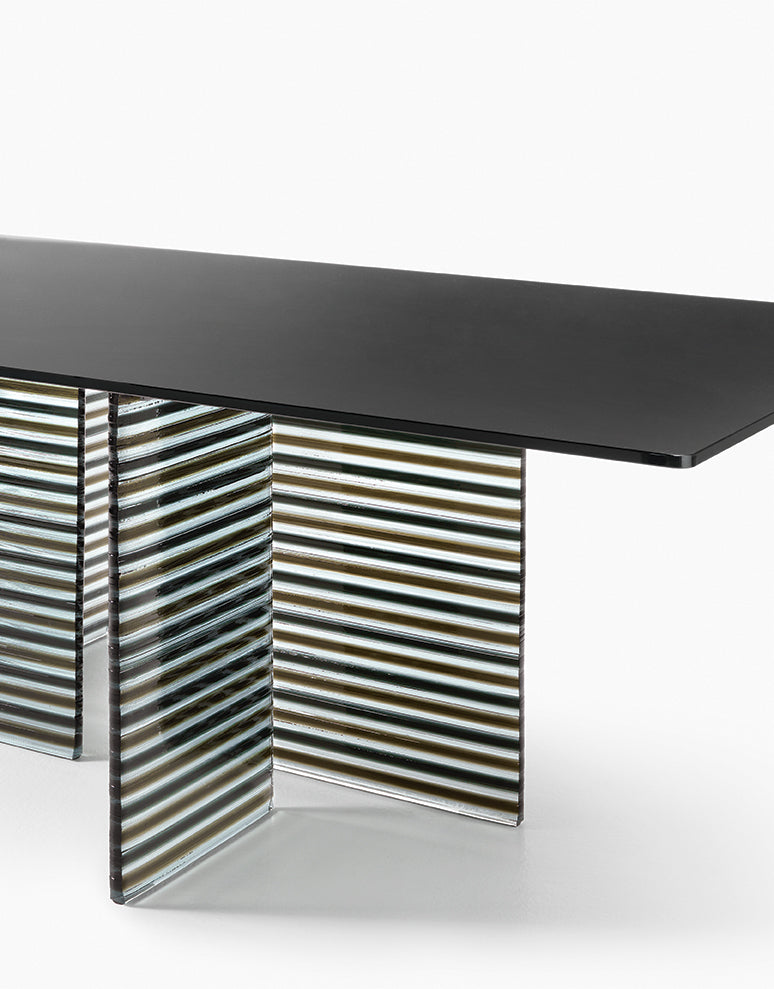 Fiam Big Wave Table - Modern Outdoor Dining Table for Patio, Garden & Backyard - Waterproof & Durable Acacia Wood - Perfect for Entertaining & Al Fresco Dining