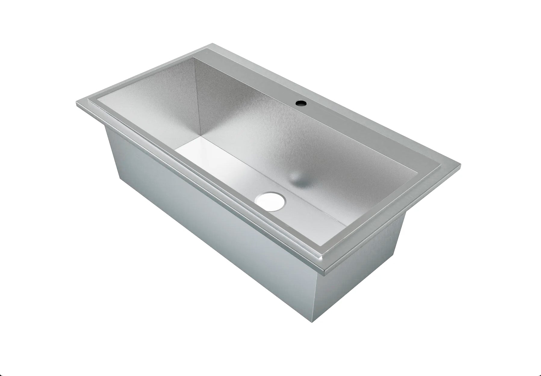 ProSlat 40 Inch Stainless Steel Sink Work Surface - Durable Kitchen Prep Table for Commercial & Home Use