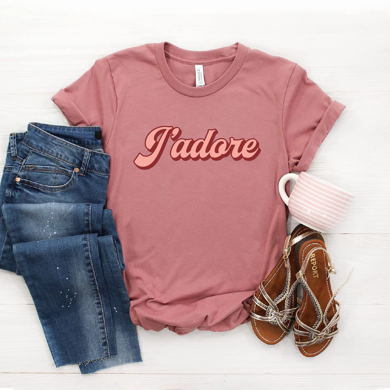J'adore France Shirt - Paris French Unisex Tee - Softstyle Comfort Fit - Perfect for Travel, Gifts & Casual Wear