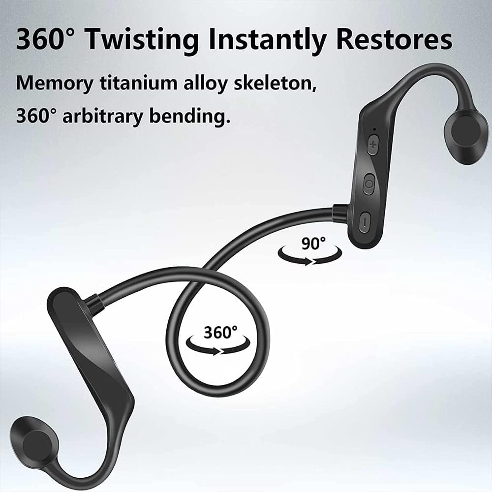 LYME Bone Conduction Headphones - Bluetooth 5.3 Open-Ear Wireless Headset with Mic, IPX5 Waterproof & Sweatproof, Lightweight Sport Earphones for Running, Cycling, Driving & Workouts | Perfect for Outdoor Activities, Gym Training & Commuting
