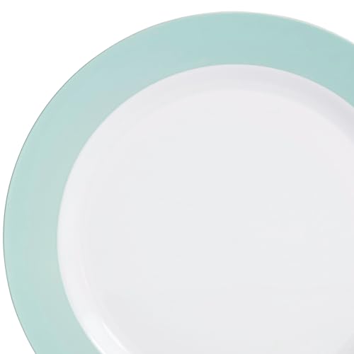 Rio in White & Pearled Turquoise Blue